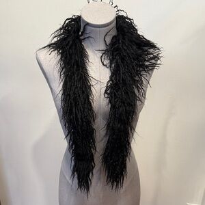 Luxurious Black real mohair Scarf